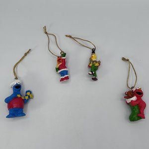 Jim Henson Sesame Street Cookie Monster Elmo Bert Ernie Christmas Tree Ornaments